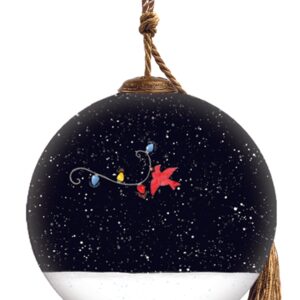 Inner Beauty Snowman With Christmas Lights Ornament