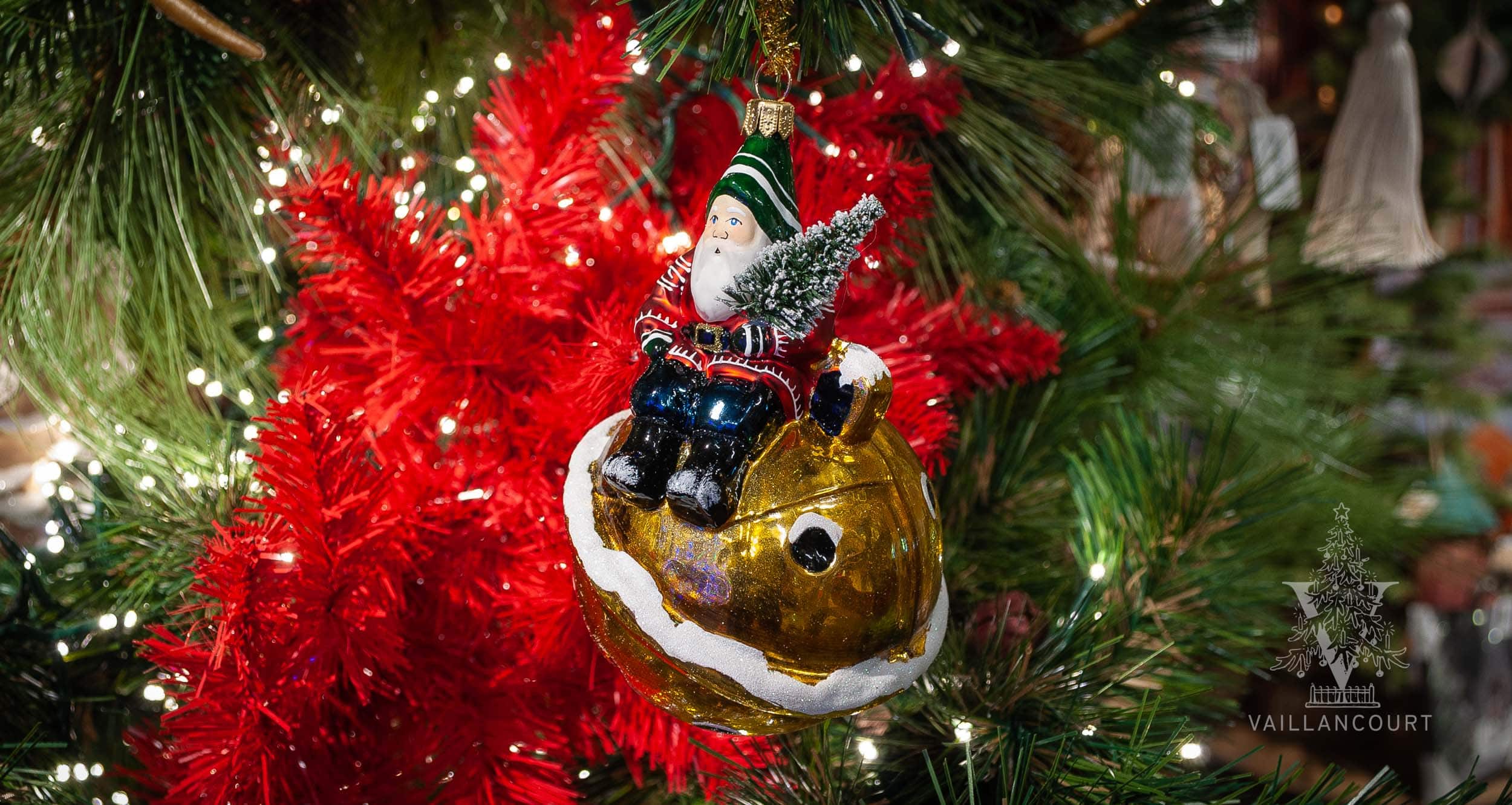 Gold Bell Santa Ornament, VFA Nr. OR23504