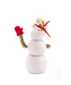Snowman with Holly Hat