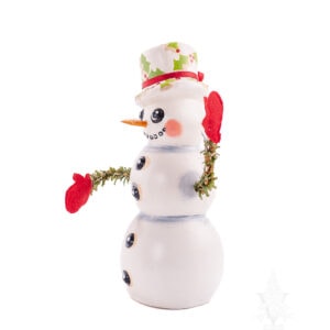 Snowman with Holly Hat