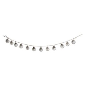 Silver Garland With Round Ornament