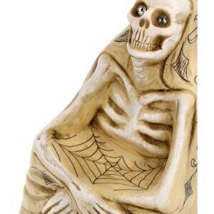 MAROLIN Sitting Skeleton With Ornaments, Ltd.
