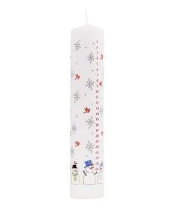 Snowman Pillar Candle