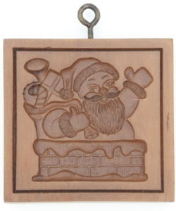 Santa In Chimney Cookie Mold