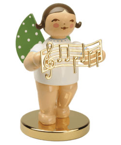 Wendt & Kühn 2023 Brunette Angel with Golden Music on Gold Base