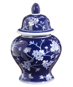 Blue and White Floral Ginger Jar