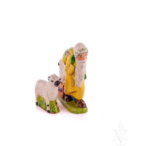 Spring Santa with Lambs