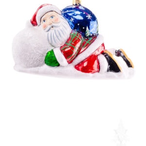 Snow Balls™ Santa Lounging on Snowball