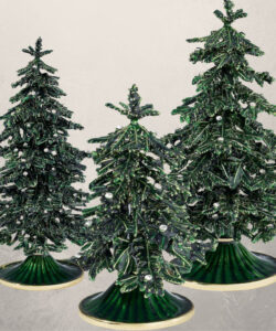 OLIVIA RIEGEL Green Enamel Tree