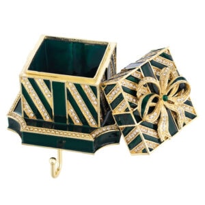 OLIVIA RIEGEL Red Gift Box Stocking Holder