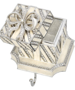 OLIVIA RIEGEL White Gift Box Stocking Holder