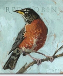 Red Robin Giclee Wall Art