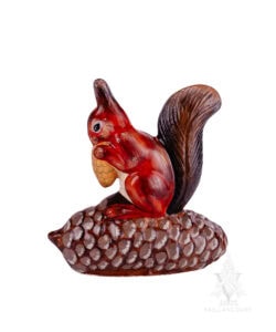 Squirrel on Pinecone