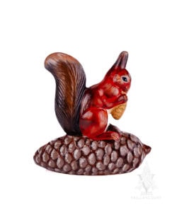 Squirrel on Pinecone