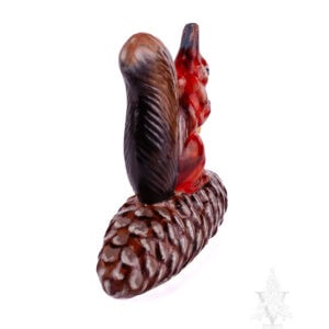 Squirrel on Pinecone