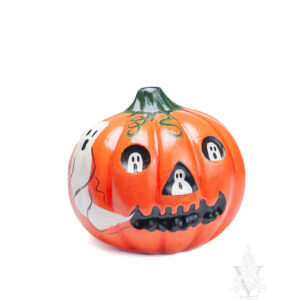 Happy Pumpkin with Ghosts