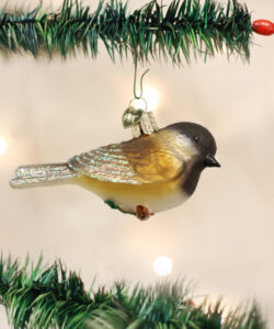 Black Capped Chickadee Ornament