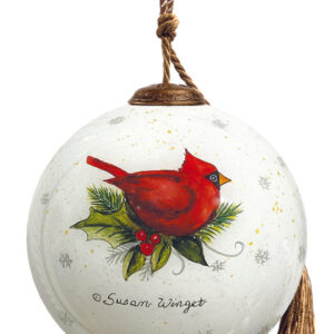 Winter Forest Santa Ornament