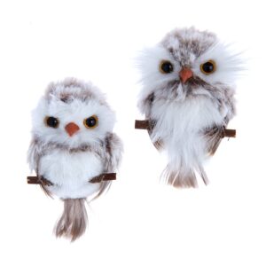 Single Owl Brown Ornament (Assorted)