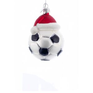 Soccer Ball With Santa Hat