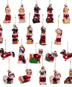 Dog with Santa Suit Ornament