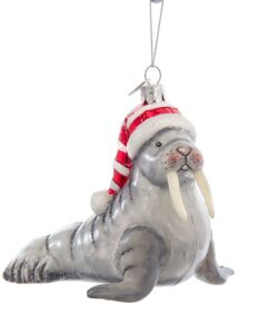 Glass Walrus Ornament