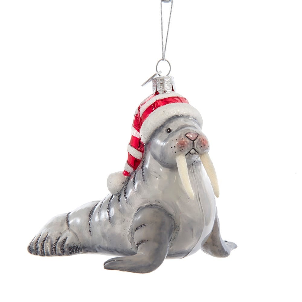 Glass Walrus Ornament