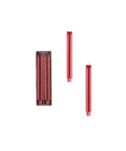 Tapers S/2 Pink & Red