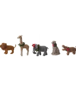 Felt Safari Animal Ornament Assorted