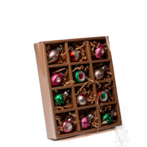 Box of Twelve Miniature Antique Ornaments