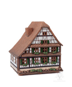 Keramik Red Tudor with Flowers