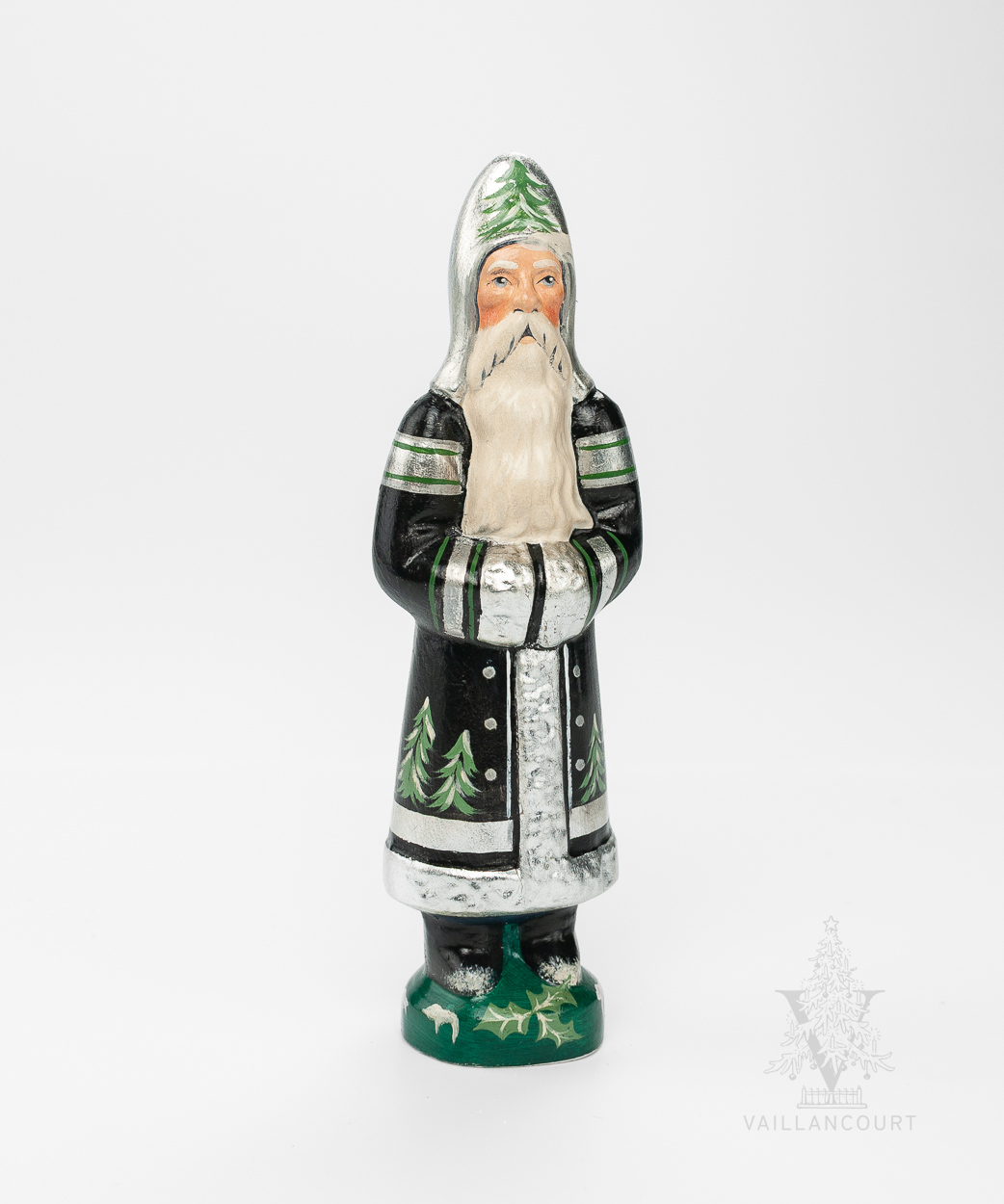 Black and Silver Tree Santa