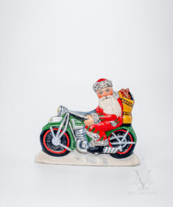 Santa on Chromed Motorcycle