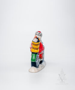 Santa on Chromed Motorcycle