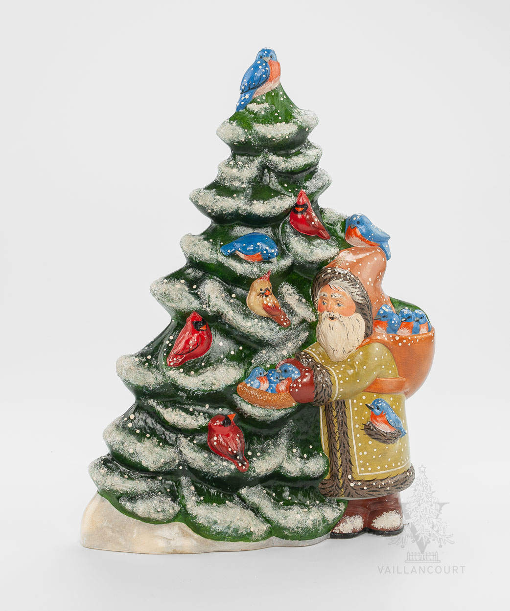 Santa With Tree of Birds