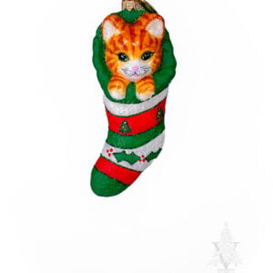 Christmas Kitty in Stocking