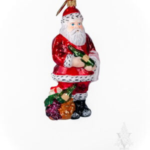Christmas Wine Santa