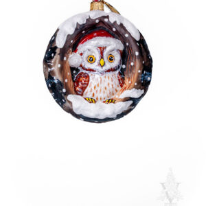 Jingle Balls™ Brown Owl in Birch Tree