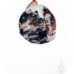 Jingle Balls™ Brown Owl in Birch Tree