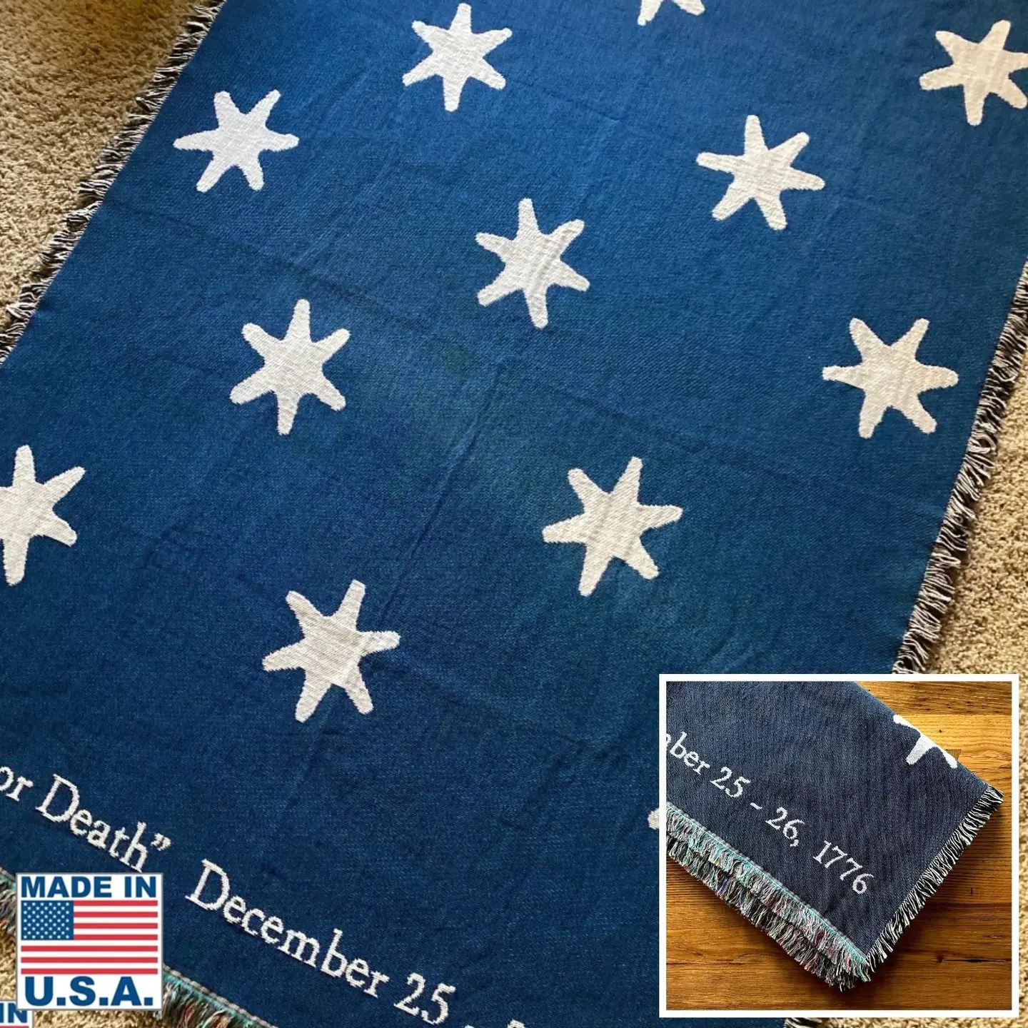 "Victory" Blanket — Stars from Washington's Headquarter's Flag