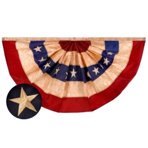 Fan Flag USA Tea-Stained Bunting