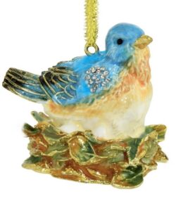 Bluebird On Nest Ornament