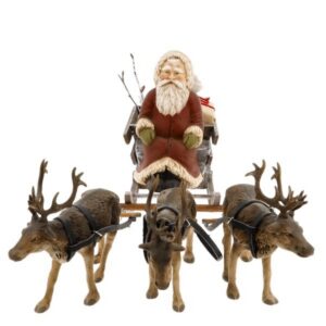Santa On Reindeer Sleigh