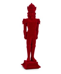 Red Flocked Nutcracker