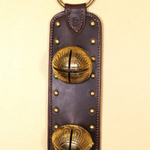 2 Bell Black Studded Door Hanger