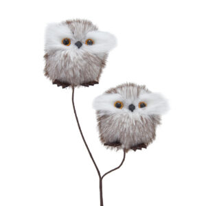 18.5"Brown Owls Spray