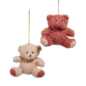 4"  Plush Teddy Bear Ornament Assorted