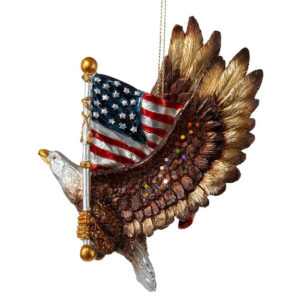 Patriotic Eaglewith American Flag