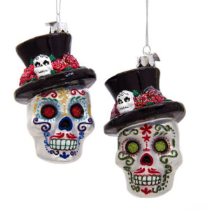 Skeleton Head Ornament Assorted