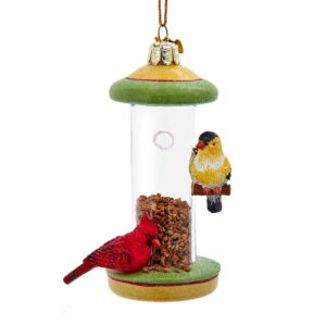 Noble Gems Glassbird Feeder Ornament